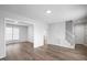 Open living area with hardwood floors and access to other rooms at 5321 Baywood Forest Dr, Knightdale, NC 27545