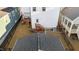 Aerial view of a home with a detached garage at 547 Vine Pkwy, Pittsboro, NC 27312