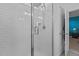 Clean bathroom with a large glass shower at 547 Vine Pkwy, Pittsboro, NC 27312