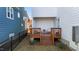 Private deck with comfortable seating area at 547 Vine Pkwy, Pittsboro, NC 27312