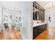Spacious kitchen boasts a large island, custom cabinetry, and high-end appliances at 805 Pinehurst Dr, Chapel Hill, NC 27517