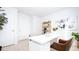 Home office with white desk and built-in shelving at 858 Forth Ct, Gibsonville, NC 27249