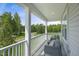 Relaxing balcony with comfortable seating and scenic views of the surrounding greenery at 125 Charlotte Knoll St # 15, Zebulon, NC 27597