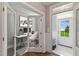 Welcoming entryway flowing into the bright office space, featuring an elegant front door at 116 Charlotte Knoll St # 7, Zebulon, NC 27597