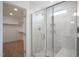 Walk-in shower with built-in seat and modern fixtures at 148 Charlotte Knoll St # 8, Zebulon, NC 27597
