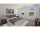 Spacious bedroom with two windows and a view at 148 Charlotte Knoll St # 8, Zebulon, NC 27597