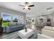 Open concept living room with kitchen and dining area views at 178 Charlotte Knoll St # 9, Zebulon, NC 27597