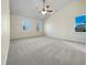 Spacious main bedroom with high ceilings and neutral carpet at 118 Trafalgar Ln, Cary, NC 27513