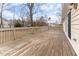 Wooden deck with access from sliding glass doors at 15 Madeira Dr, Franklinton, NC 27525