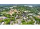 Aerial view showing townhome community near college campus at 202 Dundas Ln, Raleigh, NC 27603