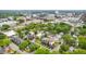 Aerial view showcasing the property's location in a vibrant urban setting at 202 Dundas Ln, Raleigh, NC 27603