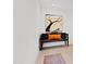 Elegant entryway with rustic bench and artistic wall decor at 202 Dundas Ln, Raleigh, NC 27603