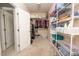 This walk-in closet features wire shelving and an open door at 30155 Pharr, Chapel Hill, NC 27517