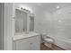 Bathroom featuring a vanity with bright mirror and modern fixtures at 3649 Nc-62, Burlington, NC 27217