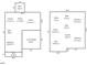 Two-story house floor plan, including bedrooms, bathrooms, kitchen and living areas at 3655 Nc-62, Burlington, NC 27217