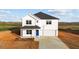 Charming two-story white home with a blue front door and attached garage at 3655 Nc-62, Burlington, NC 27217
