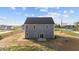 New construction home showcasing a sliding glass door, double hung windows and gray siding at 3689 Nc 62, Burlington, NC 27217