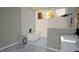 Elegant bathroom features a soaking tub, modern fixtures, and a spacious layout at 3813 Peaceful Creek Trl, Zebulon, NC 27597