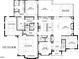 First floor plan showcasing open concept living, kitchen, and dining areas, plus a 3-car garage at 3813 Peaceful Creek Trl, Zebulon, NC 27597