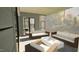Relaxing screened porch with comfortable seating, stylish decor, and views of the outdoors at 3813 Peaceful Creek Trl, Zebulon, NC 27597