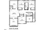 Second floor plan features bonus room, 3 bedrooms, and 2 full bathrooms at 3813 Peaceful Creek Trl, Zebulon, NC 27597