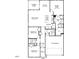 One-story floor plan with 2 bedrooms, 2 baths, and a 2-car garage at 483 White Birch Ln, Angier, NC 27501
