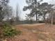 Large backyard featuring mature trees and wooden fencing at 494 S Mason St, Coats, NC 27521