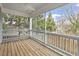 Relaxing screened porch with wood flooring and view of backyard at 520 S Bloodworth St, Raleigh, NC 27601