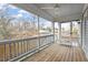 Screened porch with wood flooring and access to backyard at 520 S Bloodworth St, Raleigh, NC 27601