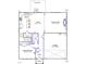 Detailed floor plan showcasing the kitchen, Gathering room, guest bedroom and garage at 60 Cordoba Dr, Franklinton, NC 27525