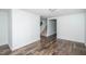 Spacious hallway with hardwood floors and staircase at 621 Shepard School Rd, Zebulon, NC 27597