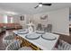 Open concept dining area with marble table and gold chairs at 816 Peyton St, Raleigh, NC 27610