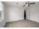 Bedroom with carpet, ceiling fan and access to another room at 95 Old Barn Ct, Rocky Mount, NC 27801