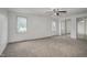 Bedroom with mirrored closet doors and neutral carpet at 95 Old Barn Ct, Rocky Mount, NC 27801