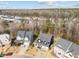Aerial view of the home and the approximate property lines at 101 Pointe Park Cir, Holly Springs, NC 27540