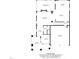 Floor plan featuring living room, screened porch, dining area, kitchen, foyer, office, and garage at 101 Pointe Park Cir, Holly Springs, NC 27540