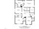 Upstairs floor plan with primary bedroom, multiple bedrooms, bathrooms, and walk-in closets at 101 Pointe Park Cir, Holly Springs, NC 27540