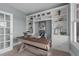 Home office with built-in shelves and window seat at 101 Pointe Park Cir, Holly Springs, NC 27540