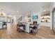 Bright living room with hardwood floors and a fireplace at 1304 Ivy Ln, Raleigh, NC 27609