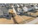 Aerial view showcasing the home and surrounding neighborhood at 2120 Blue Iris Way, Zebulon, NC 27597