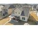 Aerial view of house and backyard at 2120 Blue Iris Way, Zebulon, NC 27597
