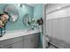 Full bathroom with vanity, toilet, and shower/tub combo at 2120 Blue Iris Way, Zebulon, NC 27597