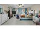 Spacious main bedroom with king bed and plenty of storage at 2120 Blue Iris Way, Zebulon, NC 27597