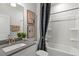 Clean bathroom with tub and shower at 2332 Sugar Cone Way, Fuquay Varina, NC 27526