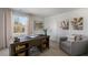 Bright home office features built-in shelving and window views at 2332 Sugar Cone Way, Fuquay Varina, NC 27526