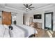 Spacious main bedroom with ensuite bathroom and walk-in closet at 257 Rawhide Dr, Louisburg, NC 27549