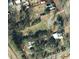 Aerial view of residential lots and houses near a railroad track at 309 Hawkins Ave, Sanford, NC 27330