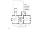 Upstairs floor plan showing two bedrooms, bathroom and porch at 309 Hawkins Ave, Sanford, NC 27330