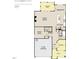 Camden first floor plan featuring Gathering room, guest suite, 2-car garage, kitchen, breakfast area and screened patio at 3284 Roundly Rd # 16, New Hill, NC 27562