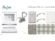 Guest bathroom finishes featuring a quartz countertop, modern faucet, and framed shower enclosure finish at 3284 Roundly Rd # 16, New Hill, NC 27562